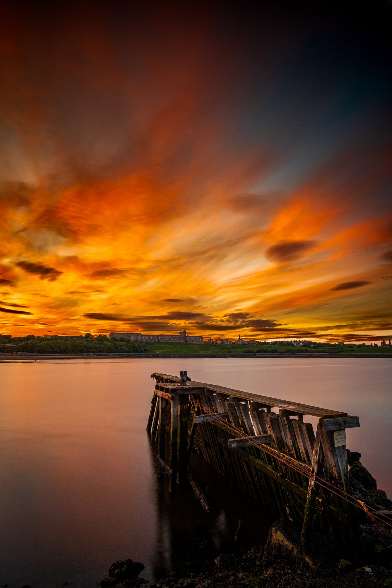 Sunset over the Tyne