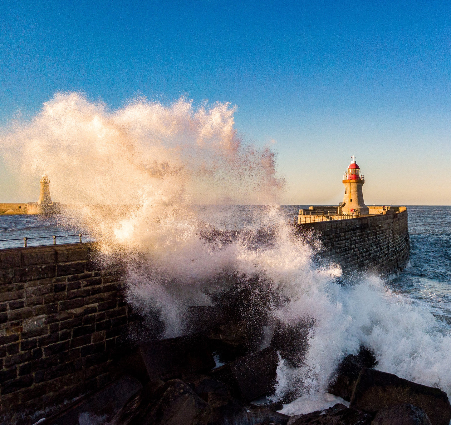 Waves South Shields Pier