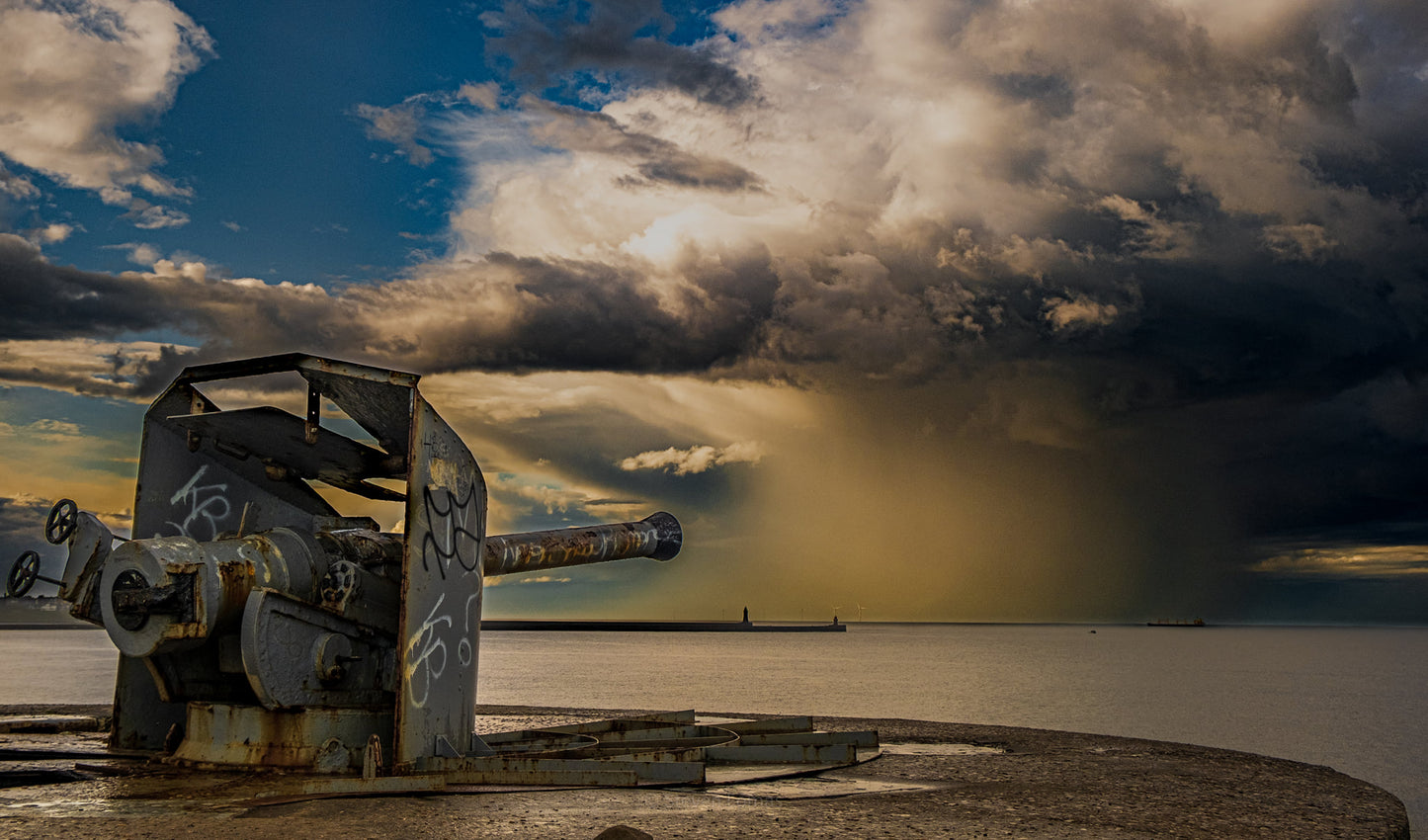 Stormy skies at the Gun