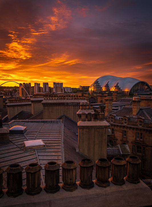 Sunrise over the Tyne