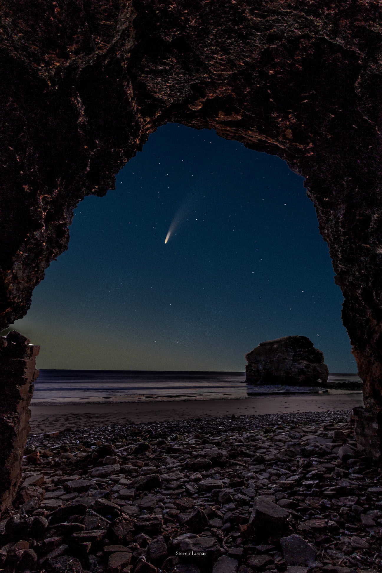 Comet Neowise Marsden Cave