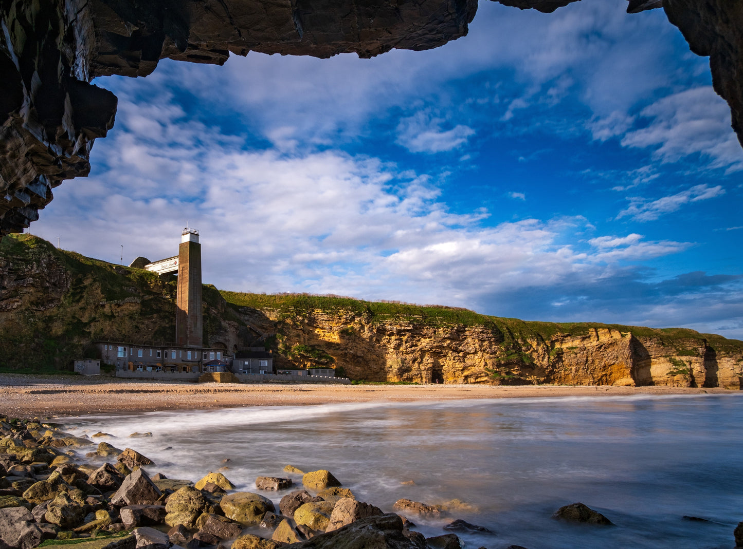 Inside Marsden Rock