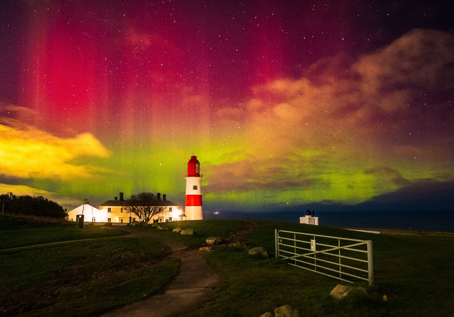 Aurora at Souter Lighthouse