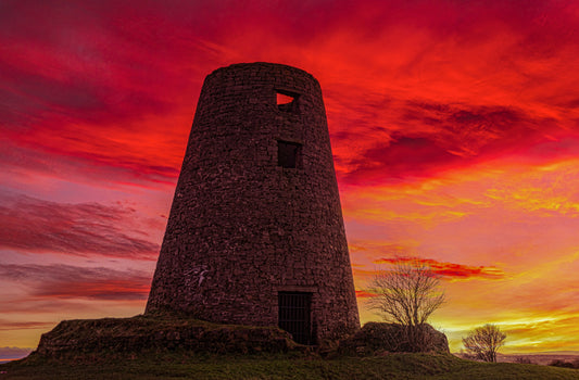 Sunset at Cleadon Mill