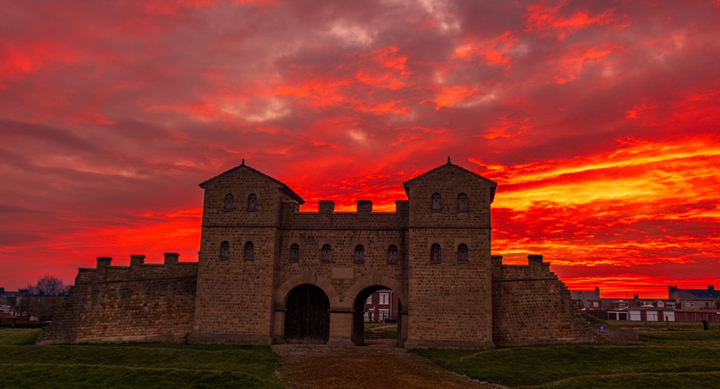 Sunrise at Arbeia Roman Fort