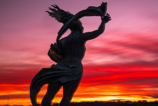 Sunset at the Spirit of South Shields