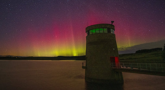 The Northern Lights over Derwent Reservoir