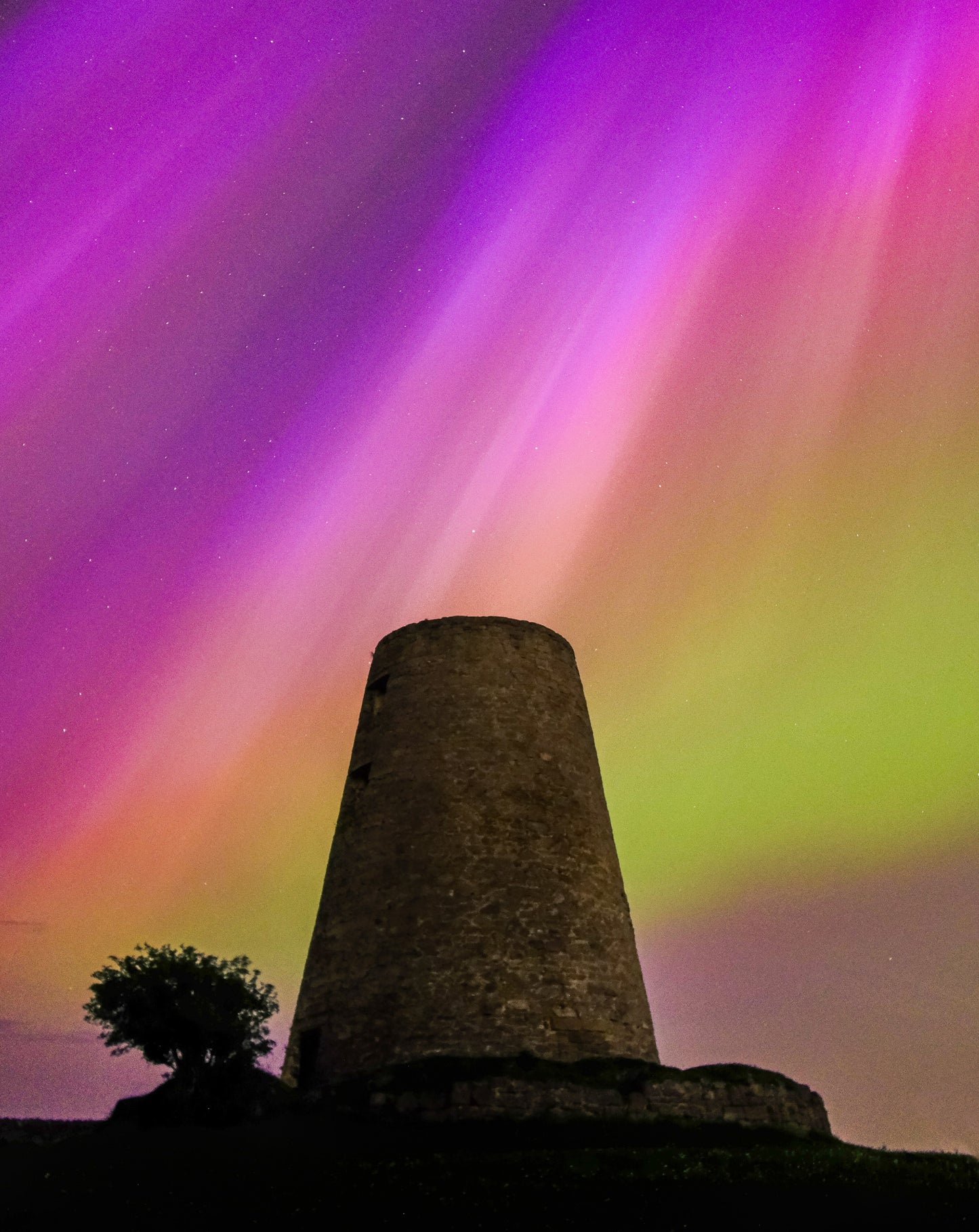 Aurora Borealis at Cleadon Mill