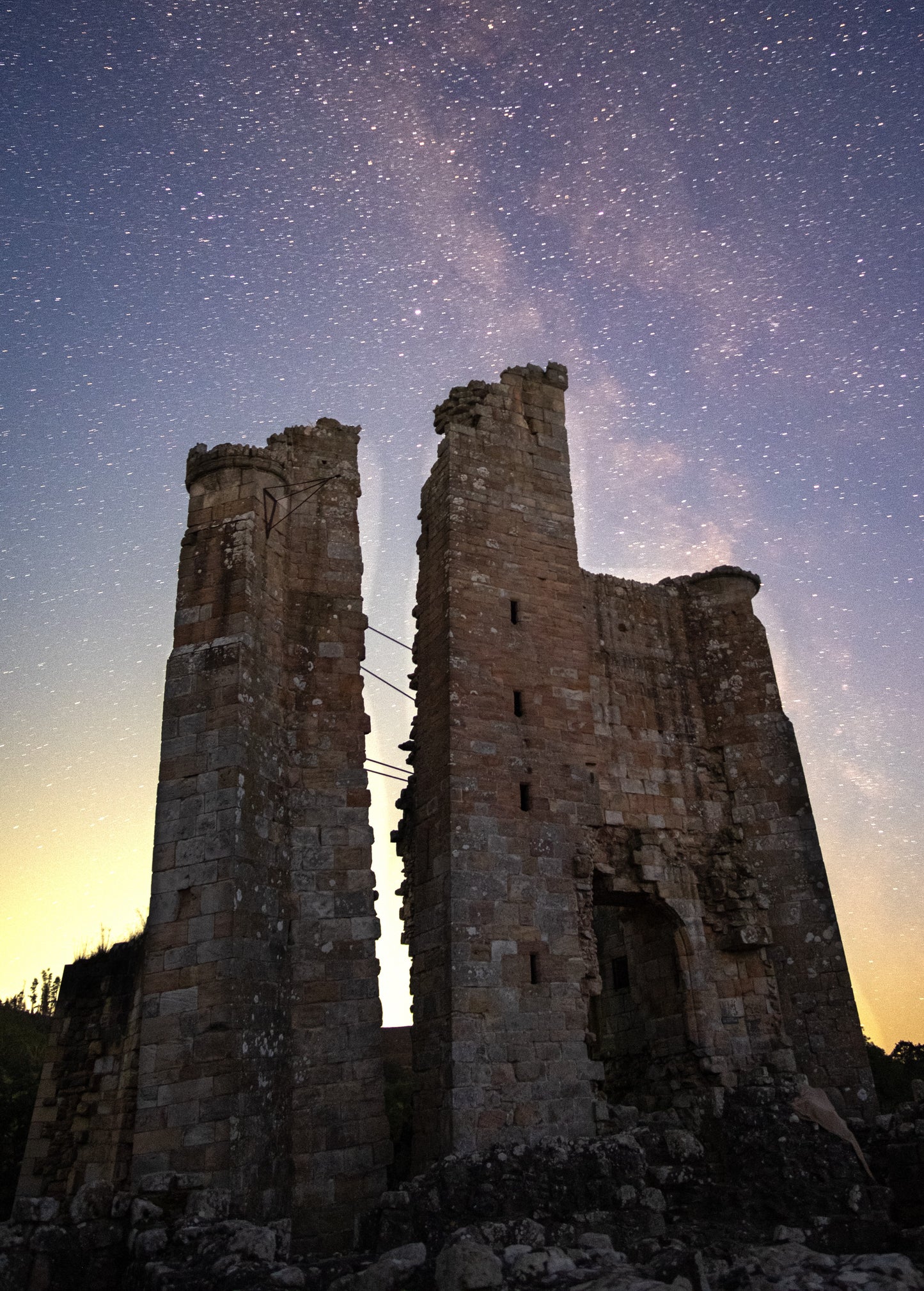 The Milky way at Edlingham Castle