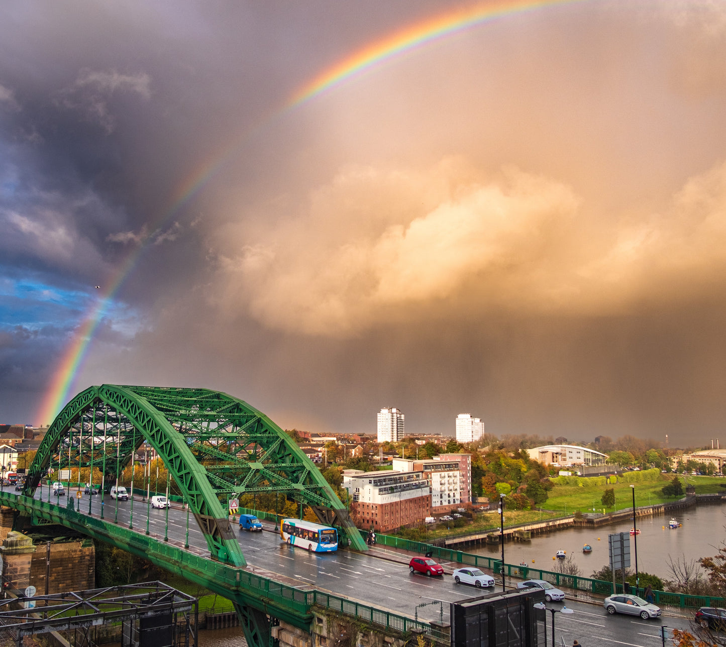 Rainbow over Wearmouth