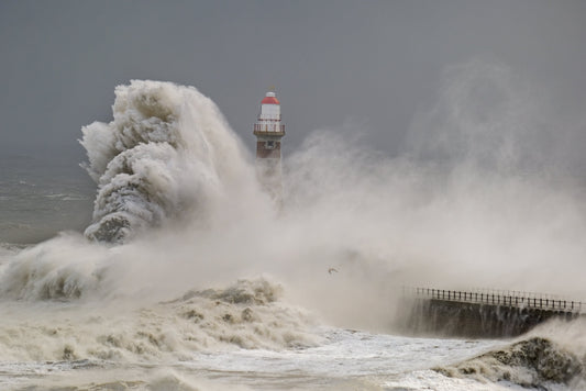 Waves Roker Pier