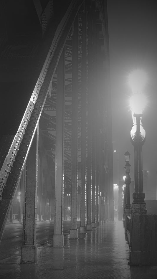 Foggy Tyne bridge