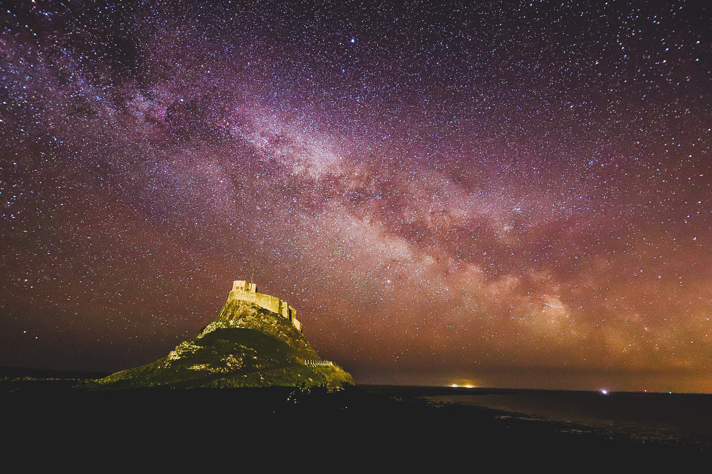 The Milky way over Holy Island